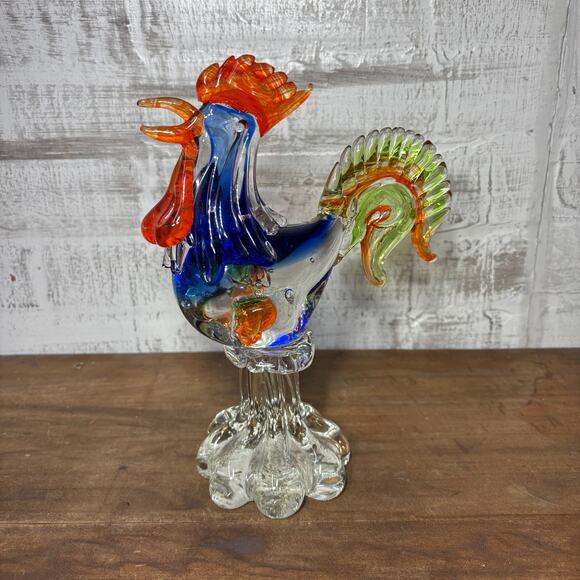 Post Furnishings Other - Vinci Dynasty Gallery Handblown Glass Rooster Figurine
